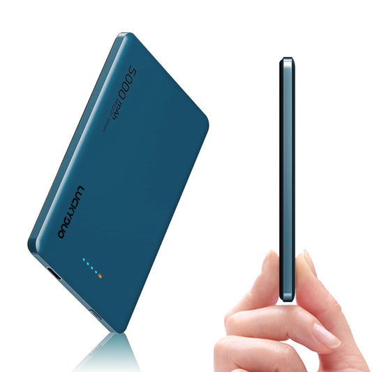 0.3in for Magsafe Battery Pack 5000mAh Ultra Slim Magnetic Portable Charger [Upgrade] Thin Compact Wireless Mag Safe Power Bank 20W with USB-C Compatible with Magsafe iPhone 16/15/14/13